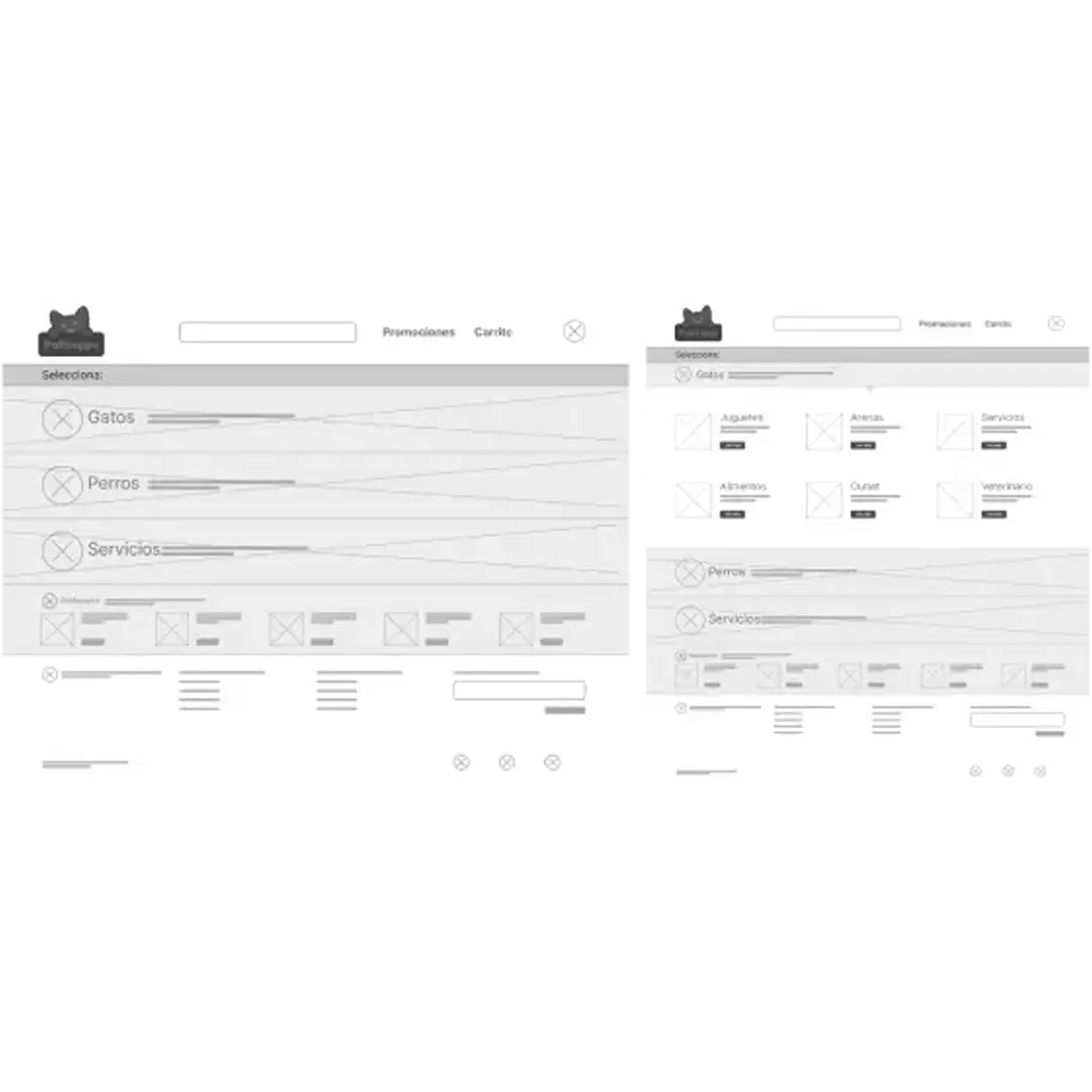 patitapps wireframes